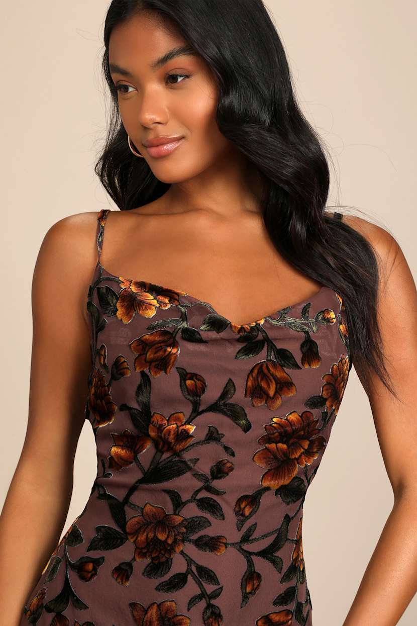 strapless open back dress AvA Women's Sophia Mini Sheer Dress in Purple Poppies  AlavonAuersperg.com