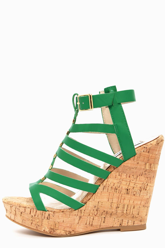steve madden green sandals