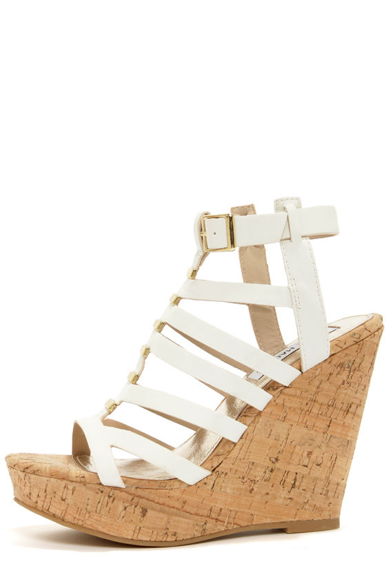 steve madden woven wedge