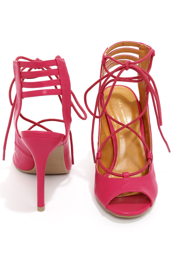 fuchsia heels amazon
