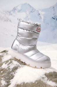 Maribel Silver Waterproof Insulated Puffer Mid-Calf Boots 1