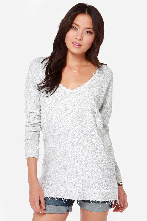 RVCA Lengths - Ivory Sweater - Distressed Sweater - $44.00 - Lulus
