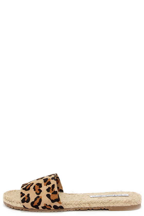 animal print espadrilles sandals