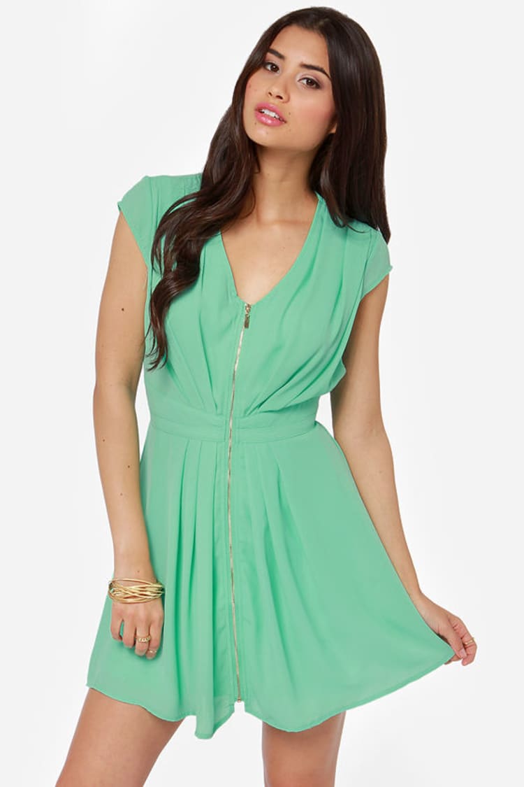 Cute Mint Dress - Green Dress - Fit and Flare Dress - $42.00 - Lulus