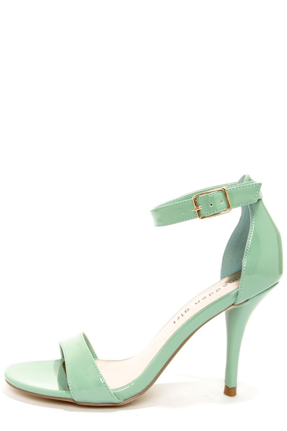 mint heels wedding