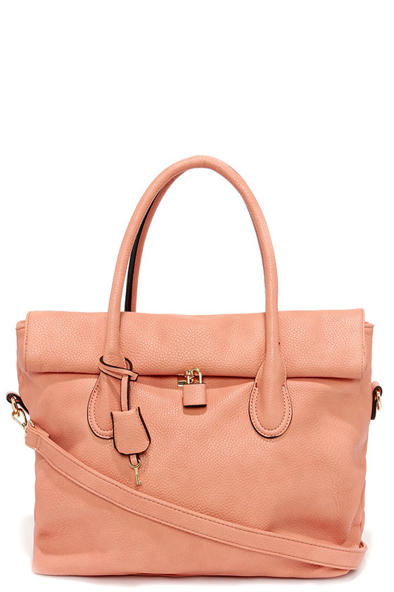 Chic Peach Handbag - Peach Bag - Peach Purse - $39.00 - Lulus