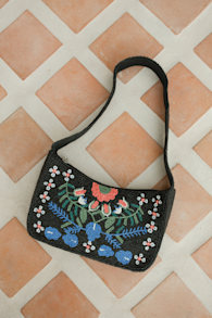 Raadha Black Multi Beaded Shoulder Bag 8