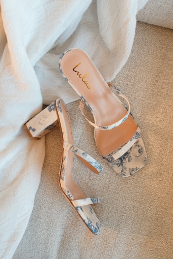 Tresa Baby Blue Floral Strappy High Heel Sandals 1