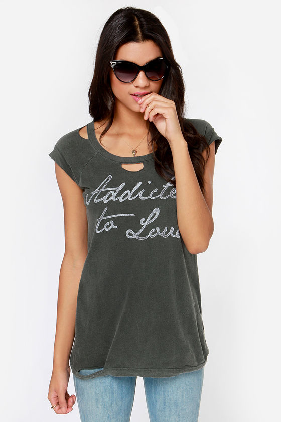 Lovers Steeze Panel Tee - Washed Black/Camo