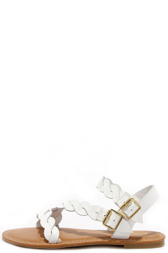 Cute White Sandals - Ankle Strap Sandals - $22.00 - Lulus