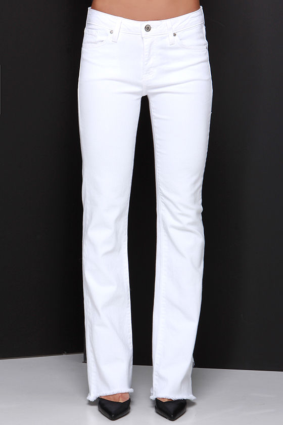 White Jeans Bootcut Jeans Flared Jeans 68.00 Lulus