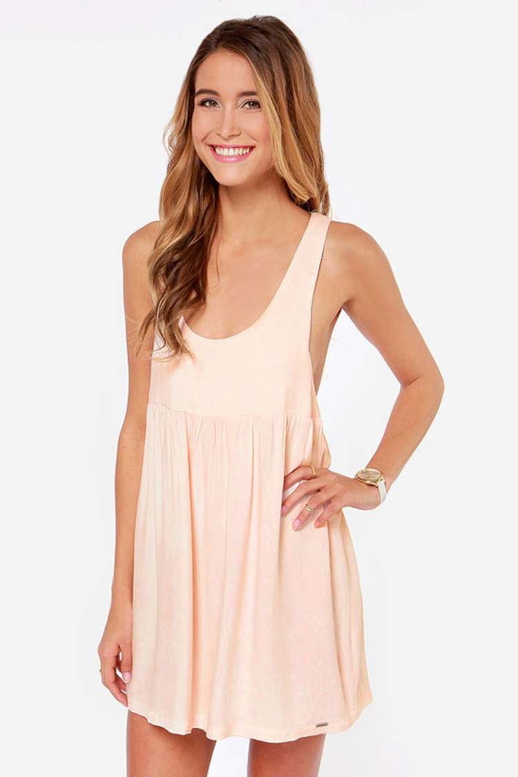 Volcom UR A Pistol - Babydoll Dress - Light Pink Dress - $49.50 - Lulus