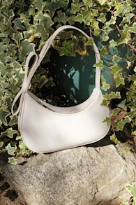 Teyana Bone Pebbled Vegan Leather Bow Shoulder Bag 1