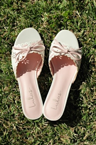 Malinn White and Pink High Heel Sandals 1