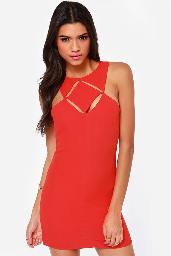 Sexy Red Dress - Cutout Dress - Sheath Dress - Club Dress - $46.00 - Lulus
