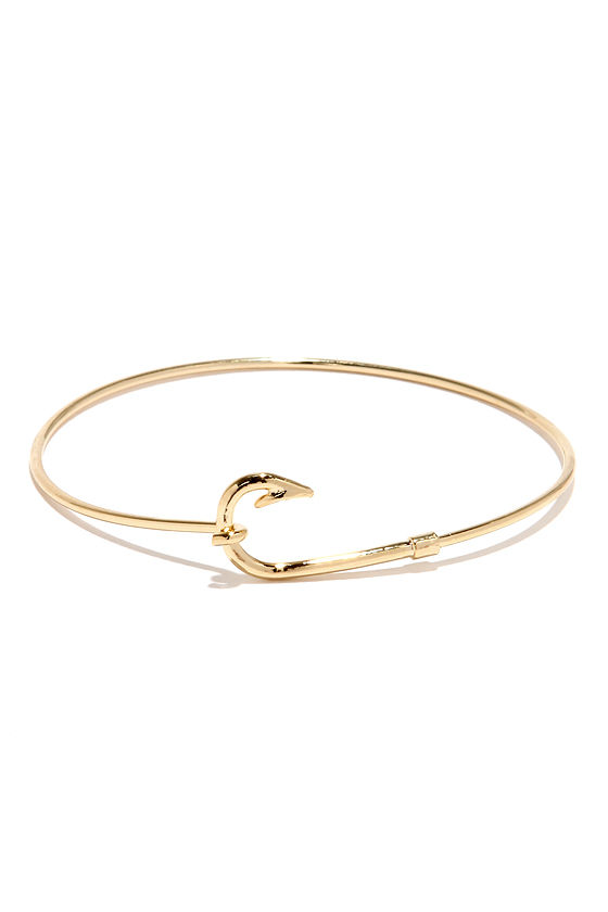 Lovely Gold Bracelet Dainty Bracelet Hook Bracelet 16.00 Lulus