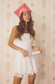 Perfected Sweetness White Pleated Tiered Mini Dress 6