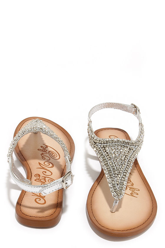 beaded thong sandals