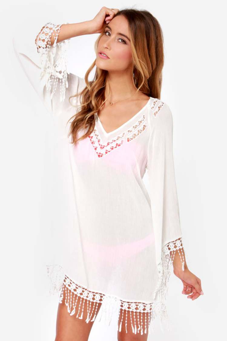 Cute Ivory Dress - Ivory Cover-Up - Swim Cover-Up - $49.00 - Lulus Cute Ivory Dress - Ivory Cover-Up - Swim Cover-Up - $49.00 - Lulus