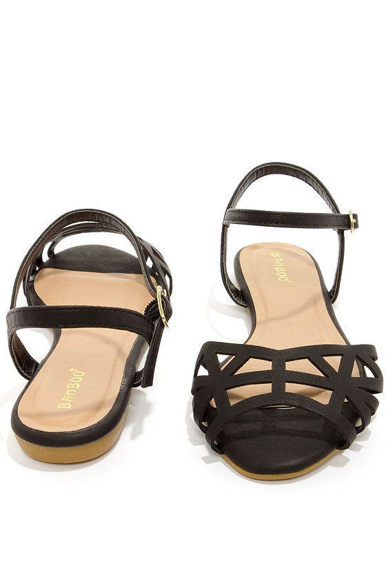 cute black sandals for juniors