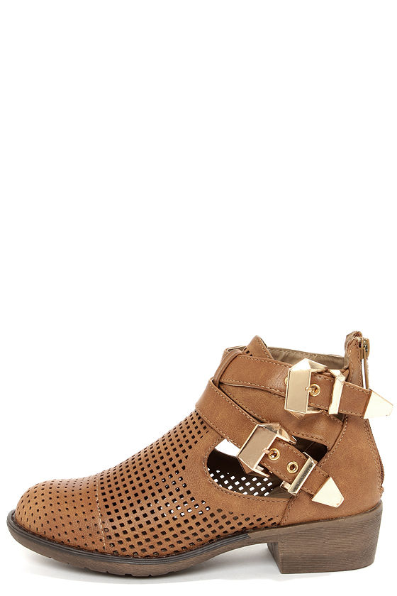 cute tan ankle boots