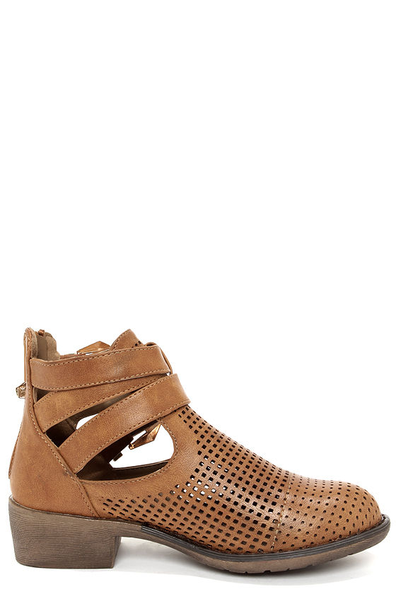 cute tan ankle boots