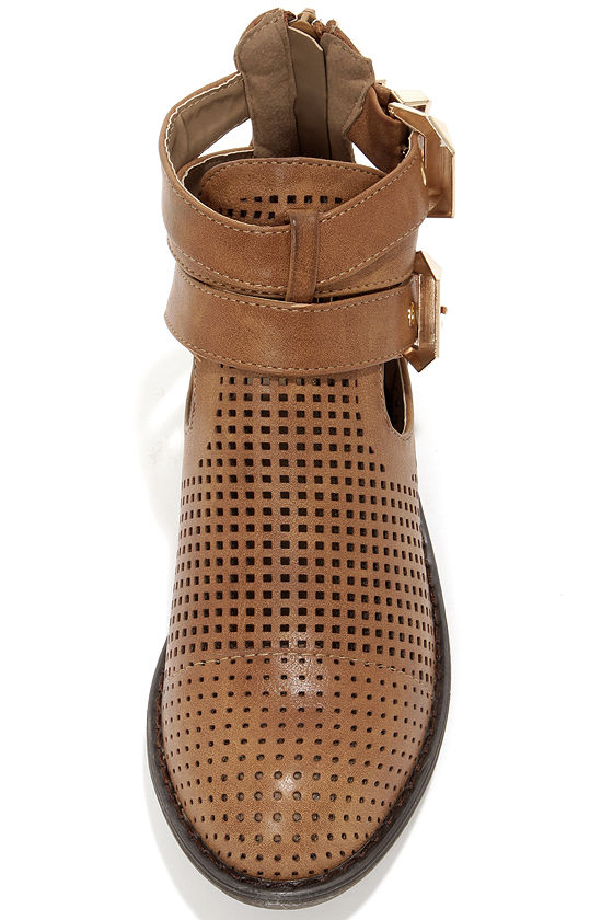 cute tan ankle boots