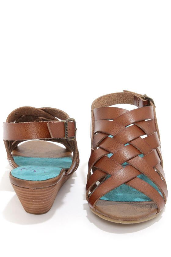 Fun Brown Sandals Peep Toe Sandals Brown Shoes 59.00