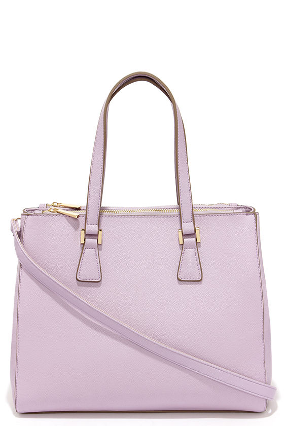 Chic Lavender Purse - Purple Handbag - Vegan Leather Purse