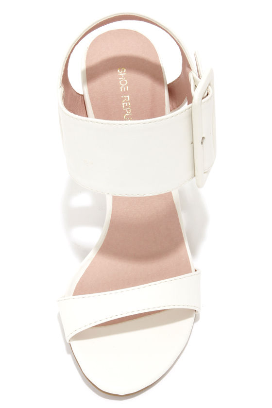 Pretty White Heels Dress Sandals High Heel Sandals 32.00