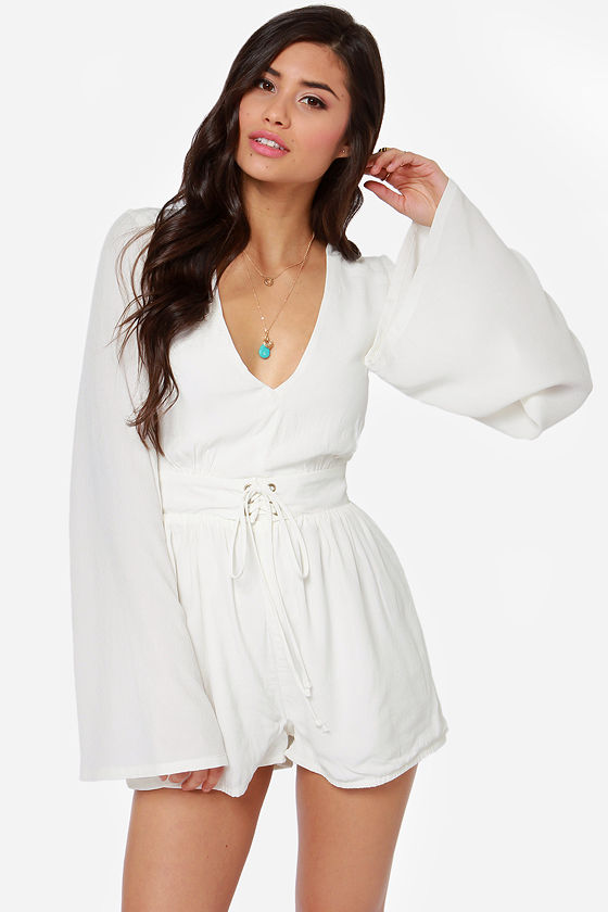 long flowy romper