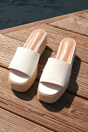 O'Ahu 2 White Espadrille Platforms 1