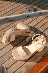 Maiden Natural Raffia Platform Ankle Strap Sandals 1
