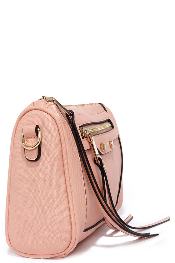 blush leather purse