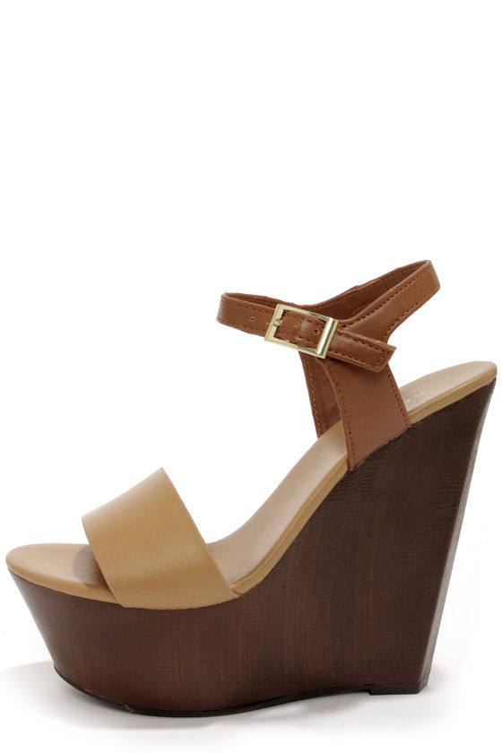 Cute Platform Wedges - Color Block Shoes - Wedge Sandals - $35.00 - Lulus