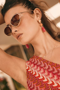 Valmai Multi Stone Drop Earrings 1