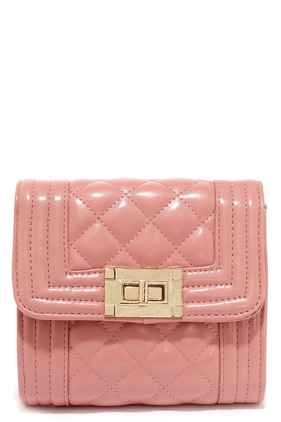 Chic Blush Pink Purse Quilted Purse Gold Chain Purse 31.00 Lulus