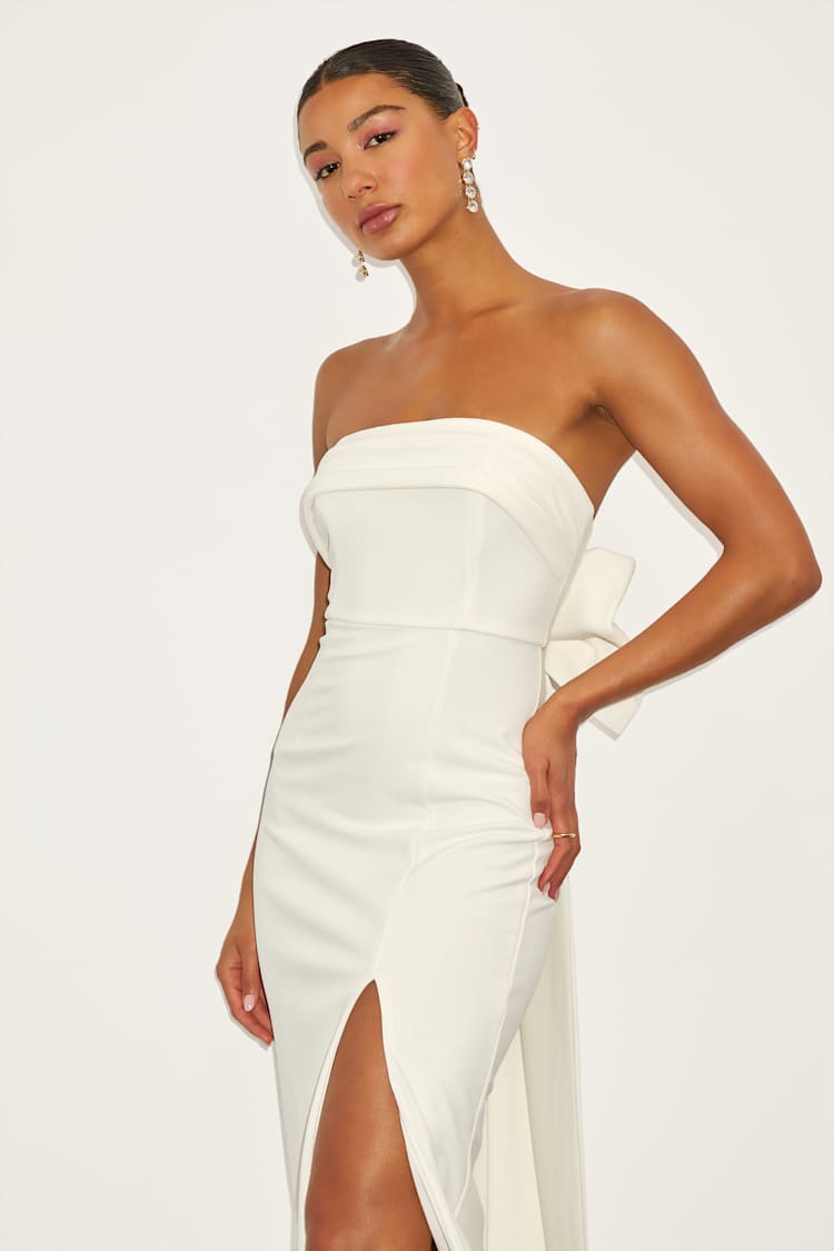 white midi dress bridal shower Bridal Shower Dresses