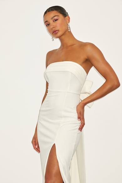 white tube dress long Ragstock Smocked Top Maxi Dress, Women's, Size: Large The Taylor Tube maxi will become your next maxi obsession Strut & Bolt Eyelet Lace