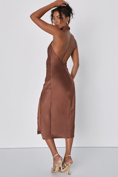 brown dresses for women Toffee Belted Sleeveless Midi Dress - Women's sourced from local manufacturers * Handmade in a small studio in Europe * The model wears a RACHEL dress in Espresso in size 4 US Women's Brown Dresses: Casual, Work