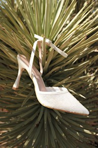 Latasha Ivory Sequin Pointed-Toe Ankle Strap Pumps 1