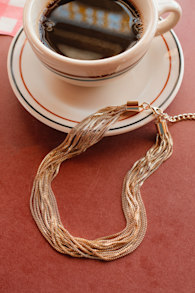 Ariadne Gold Chunky Layered Necklace 1