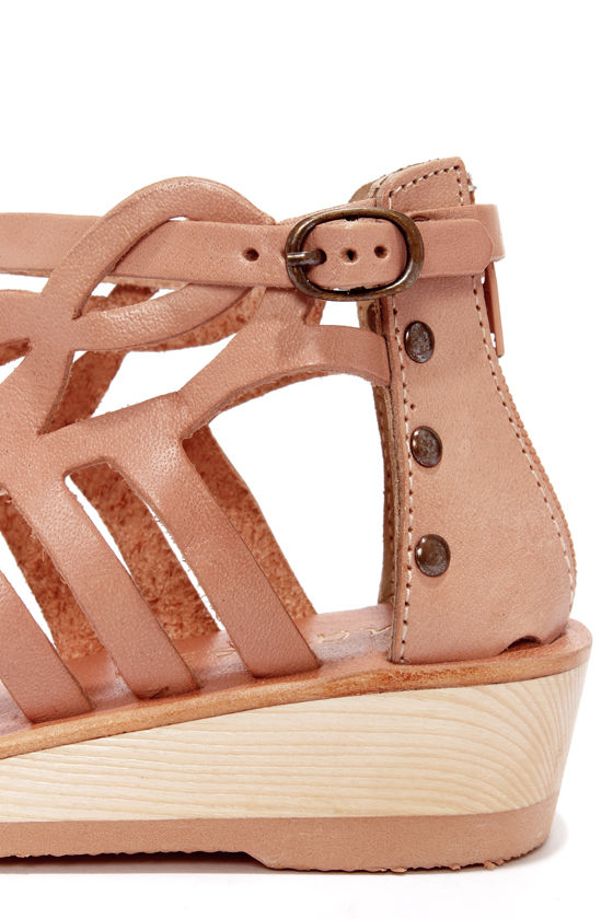 Pretty Wedge Sandals - Thong Sandals - Strappy Sandals - $79.00
