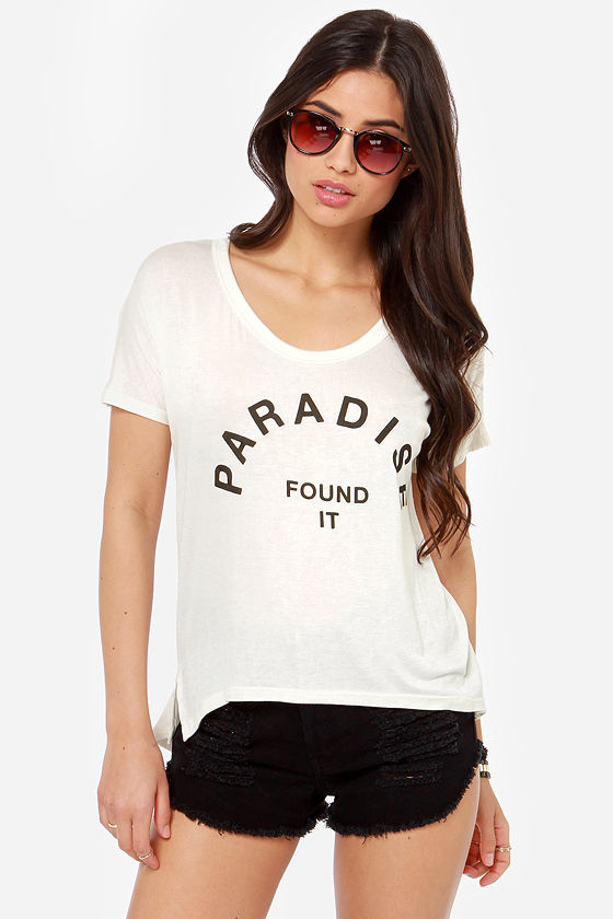 Cool Cream Tee - Cream Top - $48.00 - Lulus