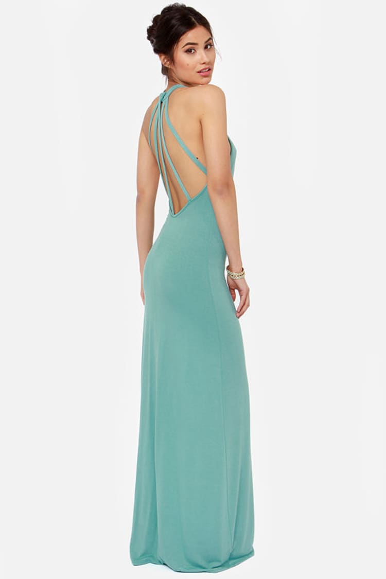 Sexy Seafoam Dress - Maxi Dress - Halter Dress - $53.00 - Lulus