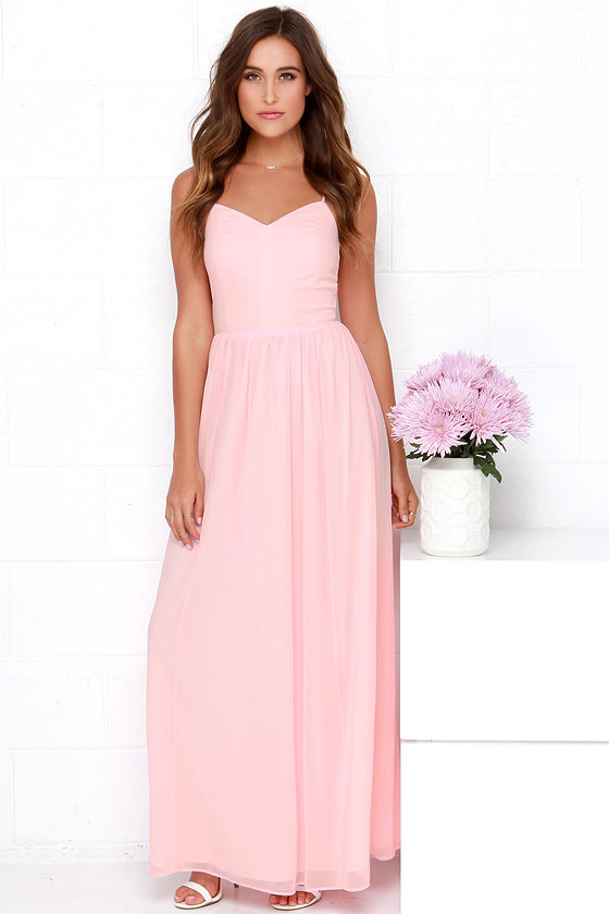 bright pink chiffon dress