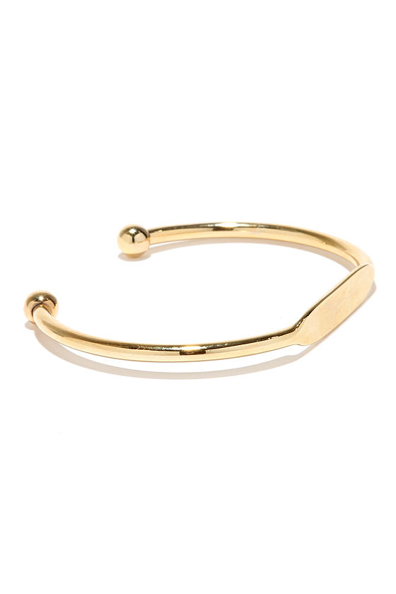 Chic Gold Bracelet - Clutch Braclet - ID Bracelet - $14.00