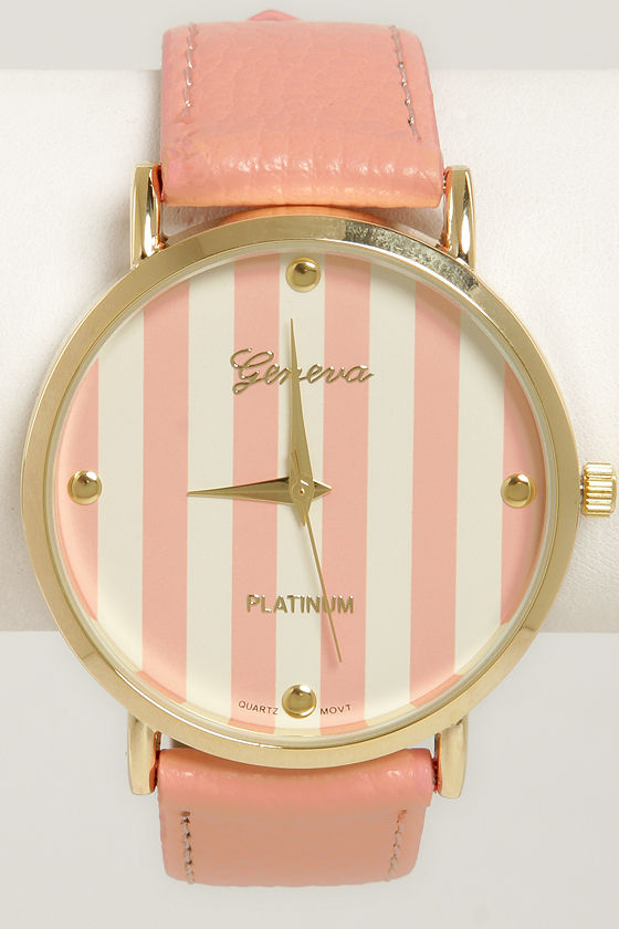 smart watch in peach color