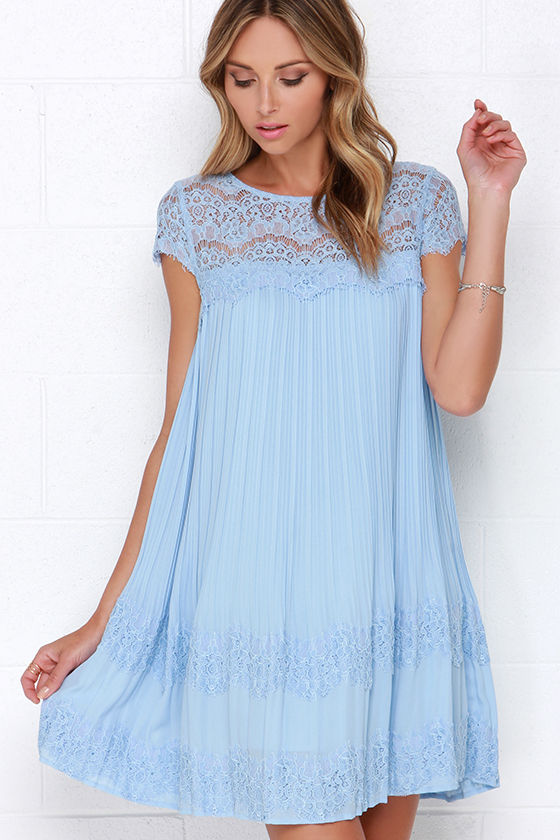 lulus light blue lace dress