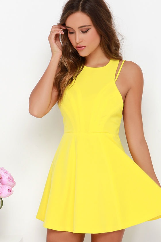Thrill Chic-er Yellow Dress